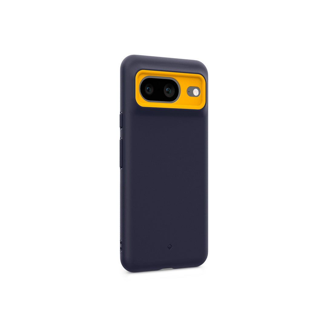 Pixel 8 Case Nano Pop in blueberry navy showing the back and partial side