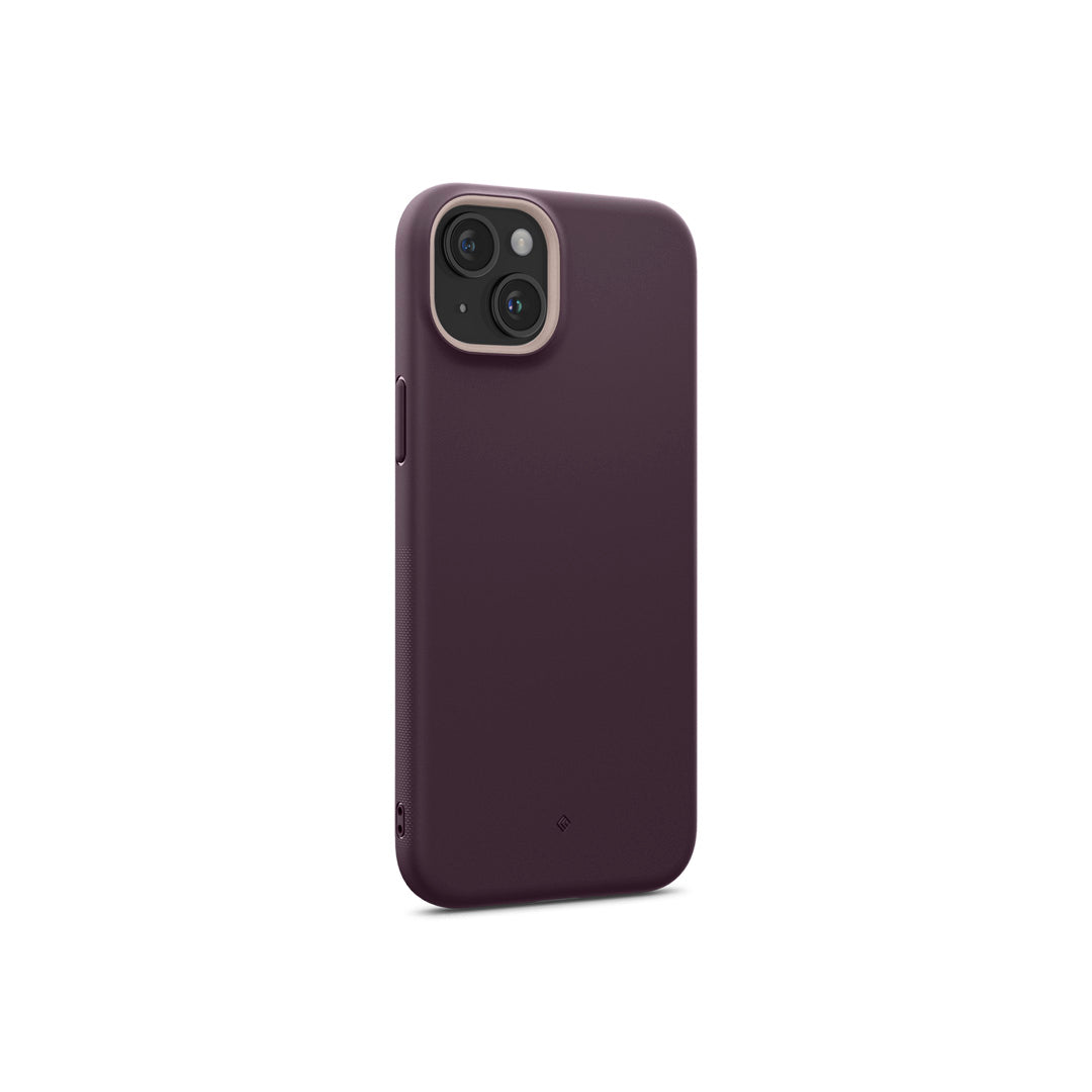 iPhone 15 Plus Case Nano Pop Mag in burgundy color showing the back