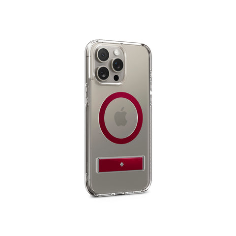 
  
    iPhone Cases -
  
 iPhone 15 Pro Capella Mag Clear Red