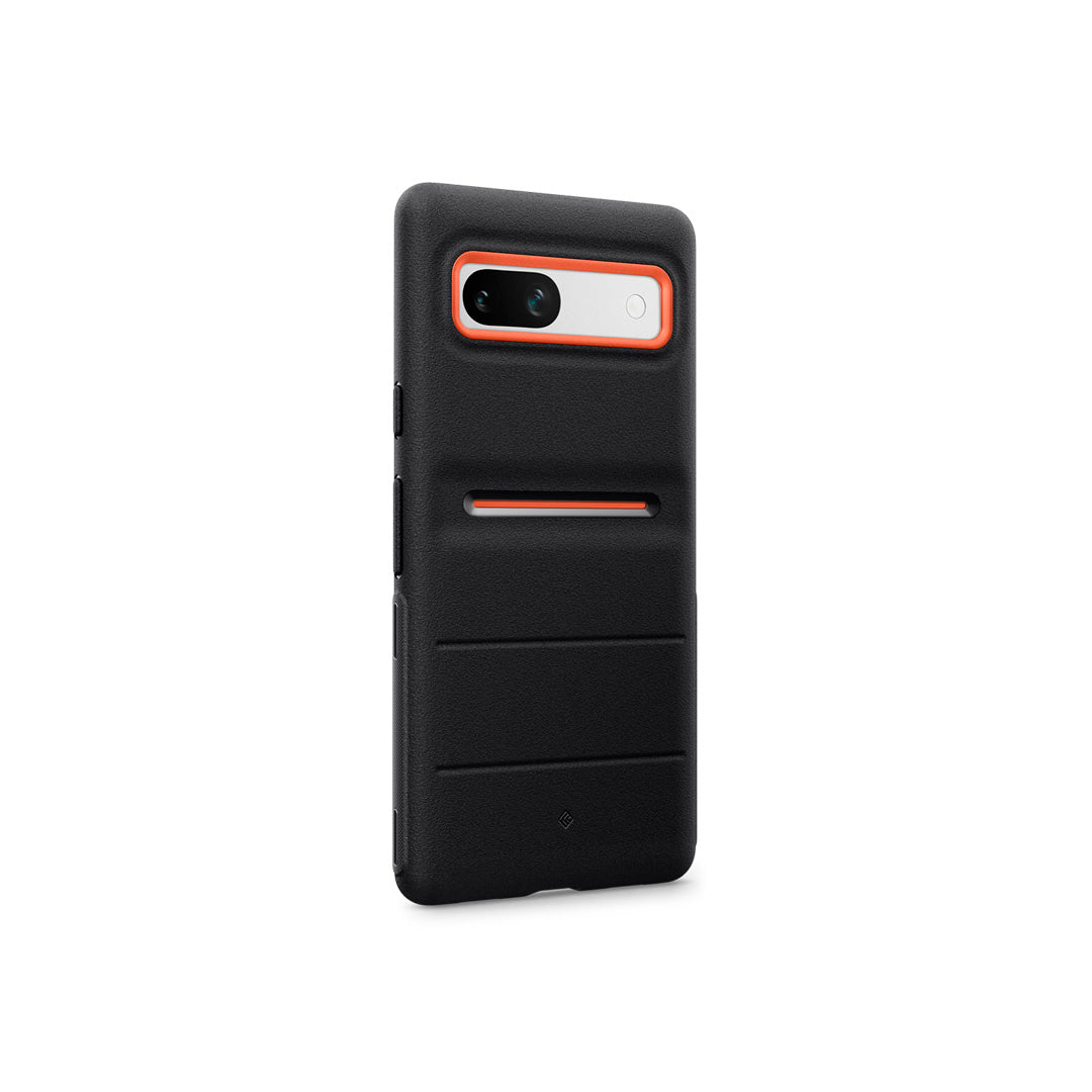 Pixel 7a Case Athlex in active orange showing the back and partial side