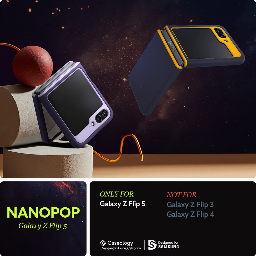 Galaxy Z Flip 5 Case Nano Pop - Caseology.com Official Site Grape Purple / in Stock