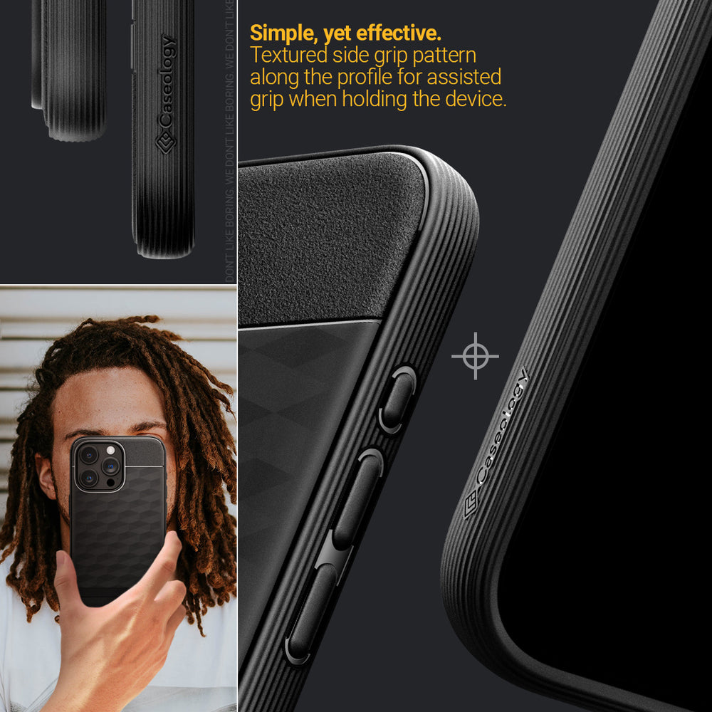 Black Grip iPhone 15 Pro Case
