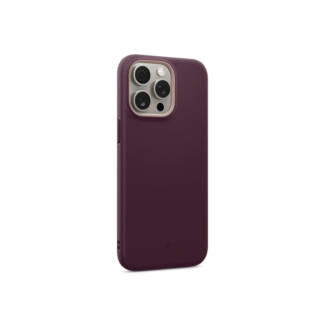 iPhone 15 Pro Max Case Nano Pop Mag in burgundy color showing the back