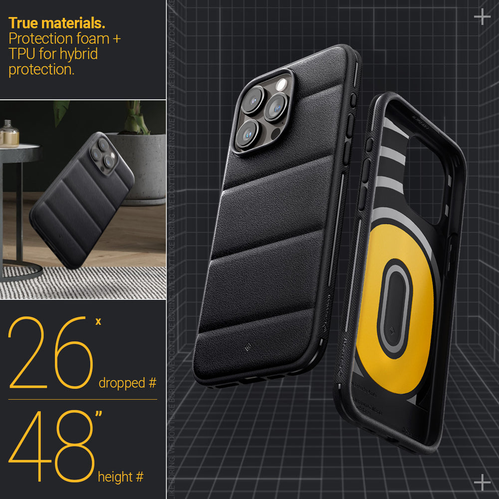 Ốp lưng iPhone 15 Pro Max Athlex - Trang web chính thức của Caseology.com - Active Black
