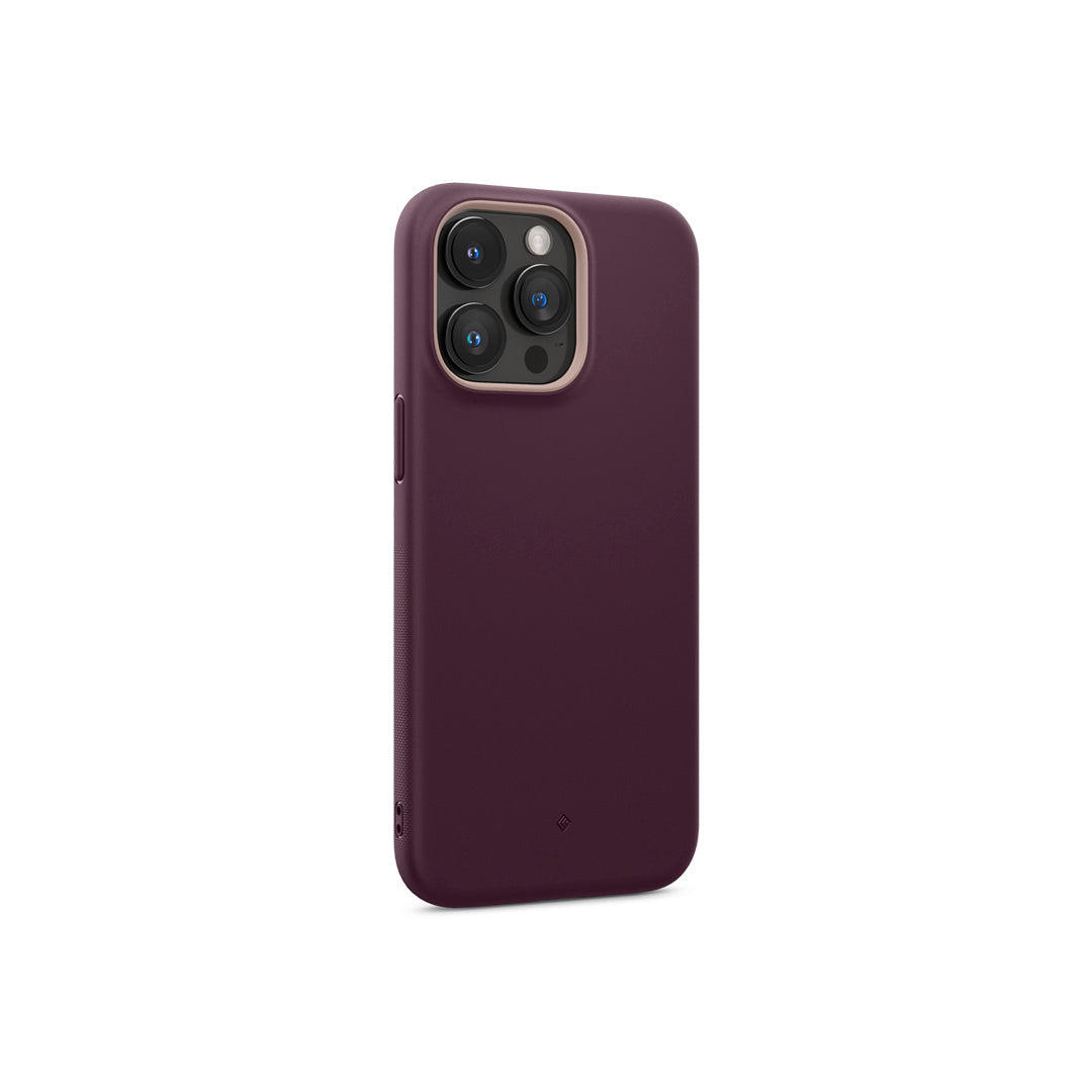 iPhone 15 Pro Case Nano Pop Mag in burgundy color showing the back