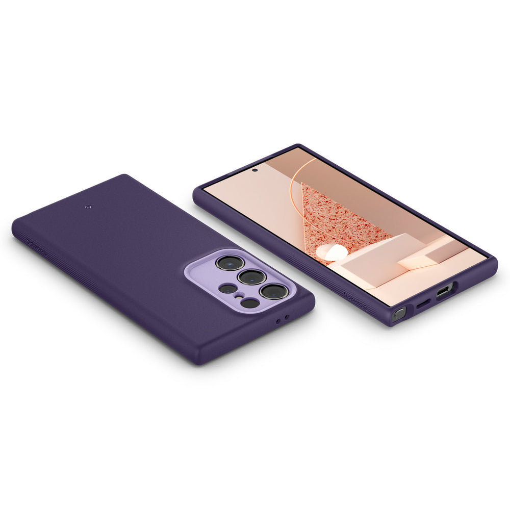Violet silicone cover for Samsung Galaxy S24 Ultra