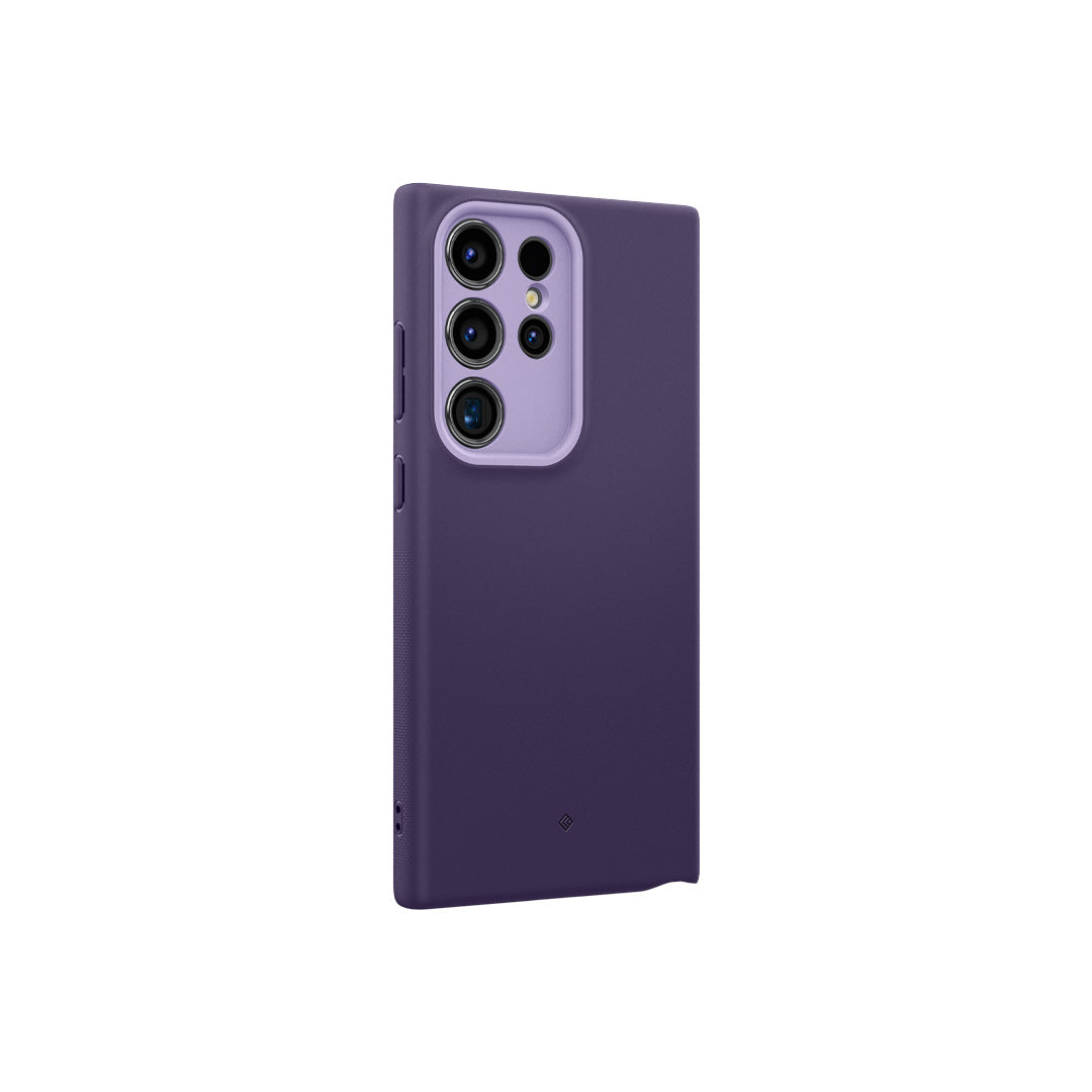 Galaxy S24 Ultra Case Nano Pop in Light Violet showing the back and partial side with side buttons