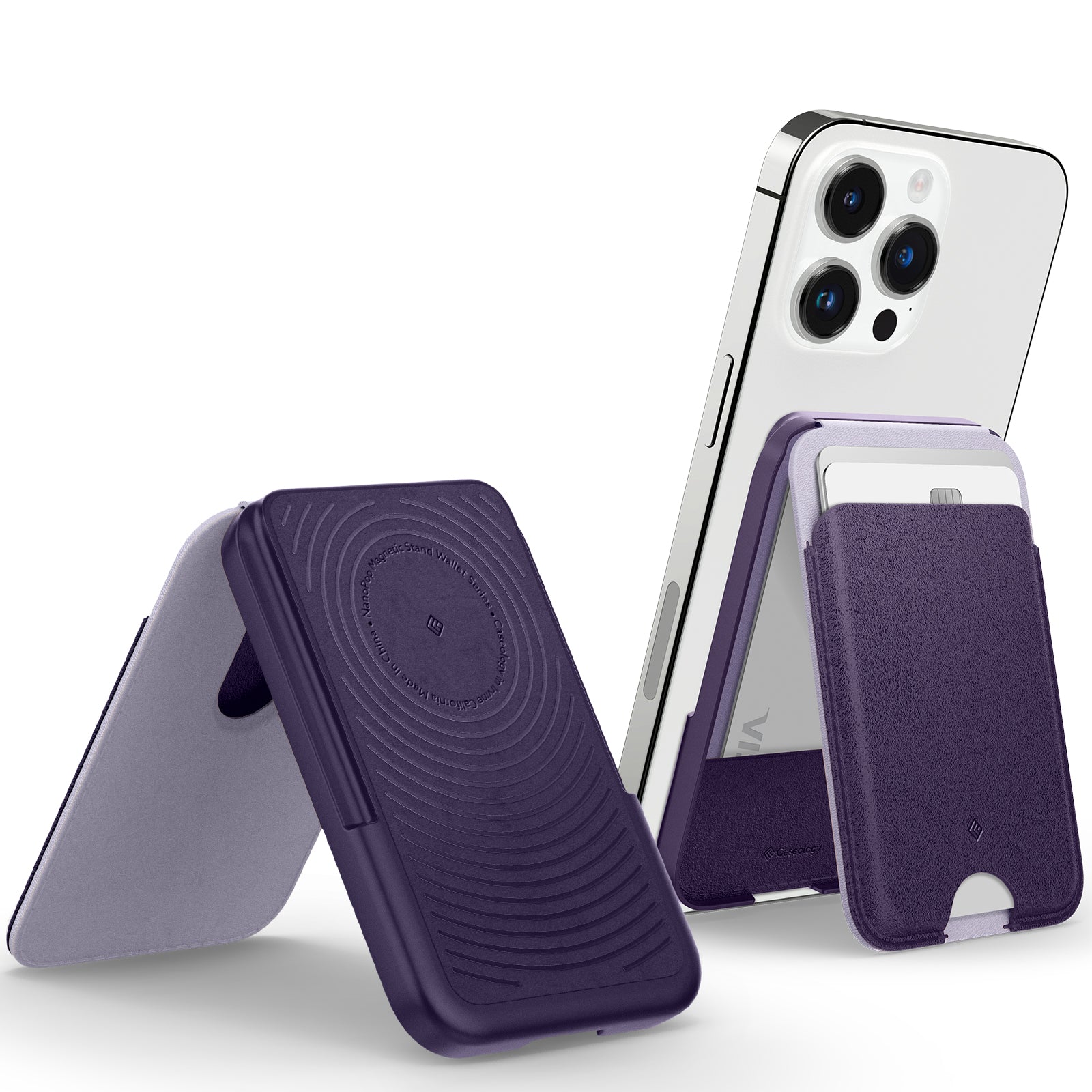 Caseology Nano Pop Porte Carte Magnétique pour Magsafe Wallet Compatible  avec iPhone 12 Série/iPhone 13 Série - Grape Purple : : High-Tech