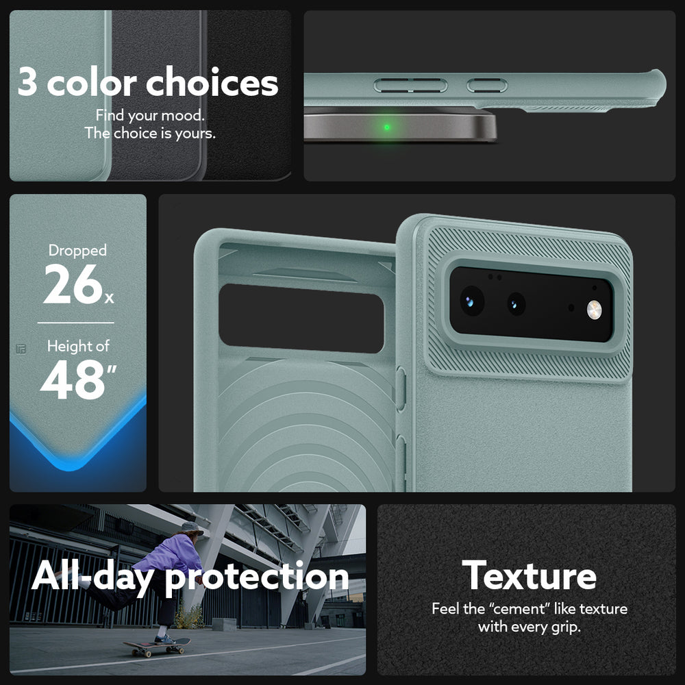Caseology Parallax - Funda protectora compatible con Google Pixel 6 (2021),  color verde salvia