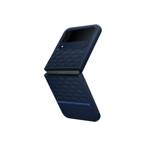 
  
 Galaxy Z Flip 4 Parallax Midnight Blue