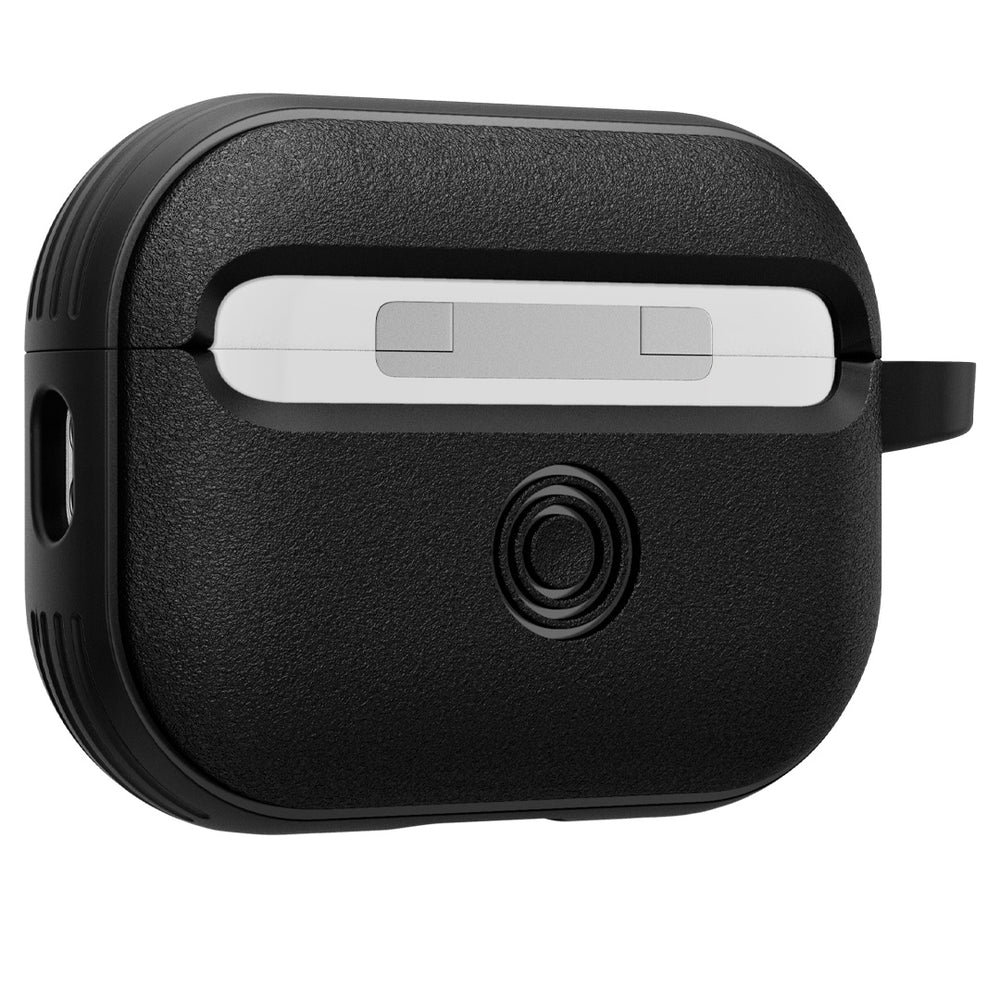 Spigen Rugged Armor Designed for Airpods Pro Case Cover Protective with  Keychain - Matte Black