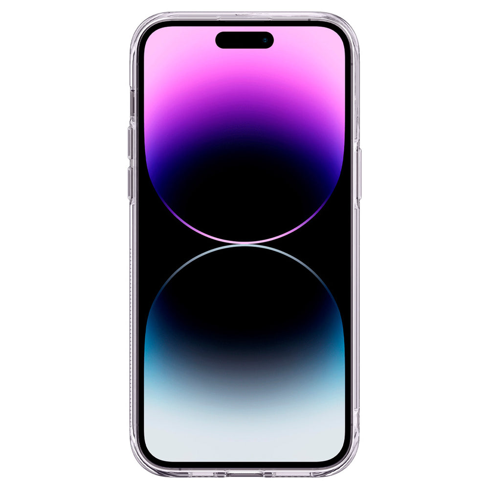 Multicolored logo transparent iPhone 14 Pro case