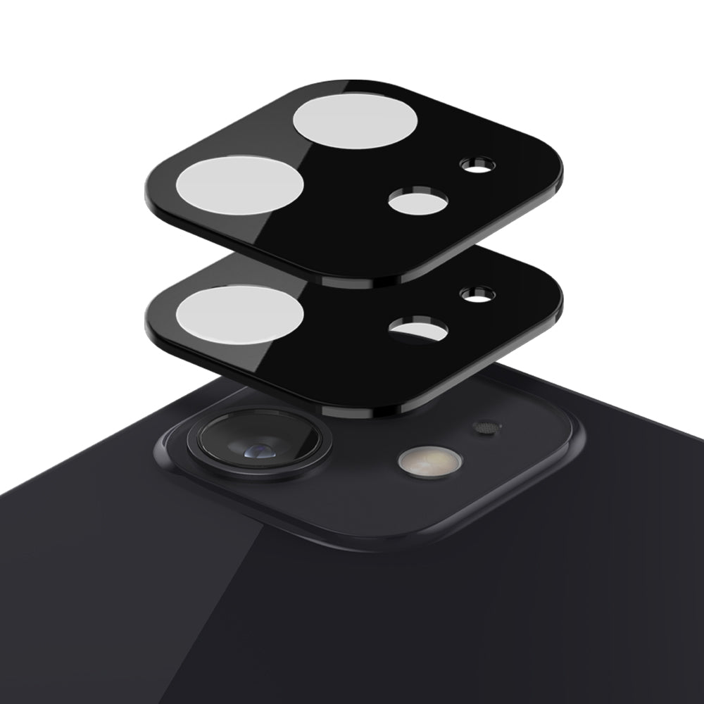Caseology Lens Protector Compatible with iPhone 12 Mini Camera Lens Protector 2 Pack (2020) - Black